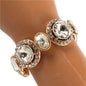 Crystal Round Stone Stretch Bracelet