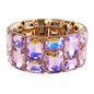 Crystal Stretch Rectangle Shape Stone Bracelet