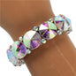 Crystal Round Stone Stretch Bracelet