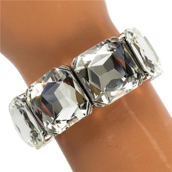 Crystal Chunky Stretch Bracelet