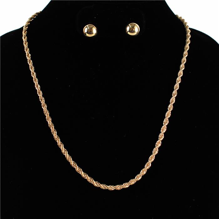 Fashion Metal Rope Chain Necklace Set