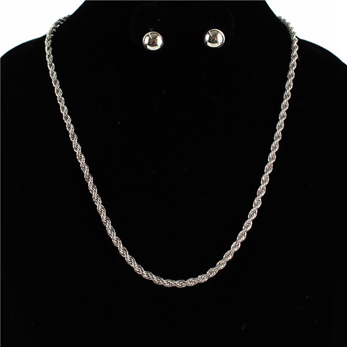 Fashion Metal Rope Chain Necklace Set