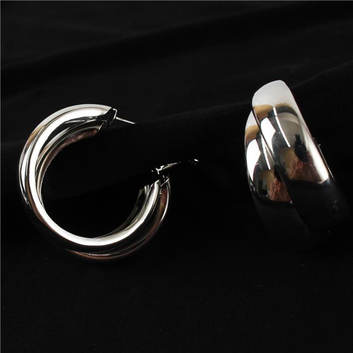 Metal Thick Hoop Earring