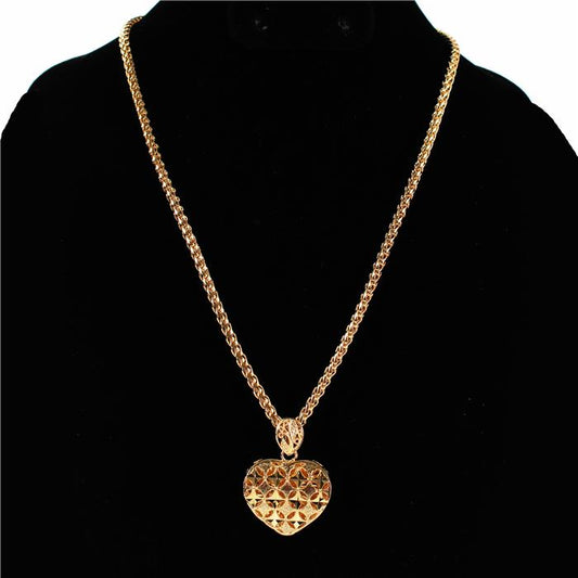 Fashion Metal Heart Charm Necklace Made In Korea