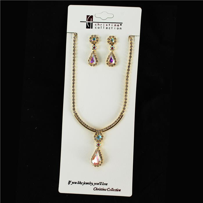 Junior Rhinestone Necklace Set