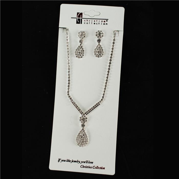 Junior Rhinestone Necklace Set