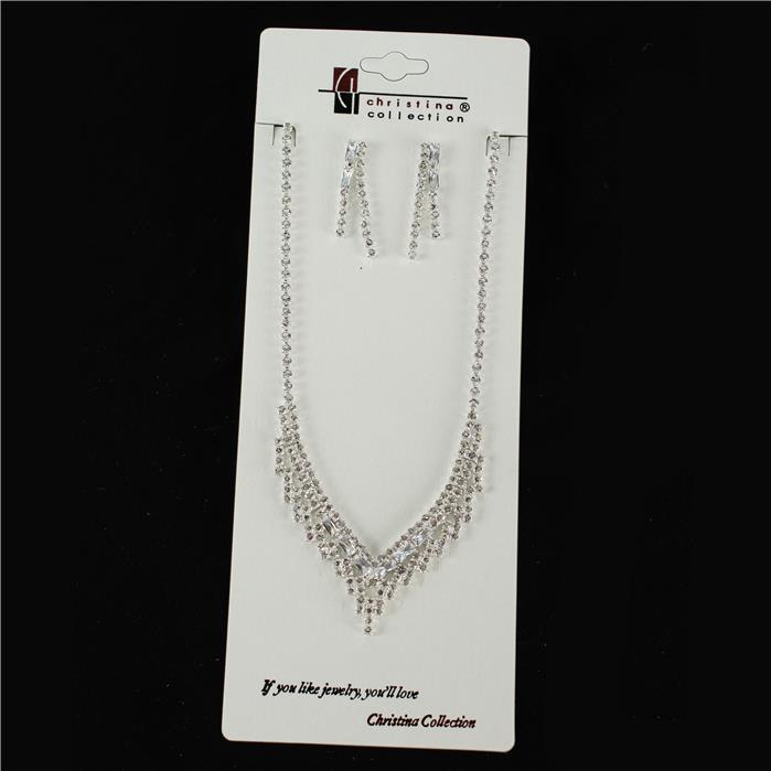 Junior Rhinestone Necklace Set