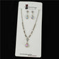 Rhinestone With Crystal Necklace Set