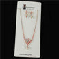 Rhinestone With Crystal Necklace Set