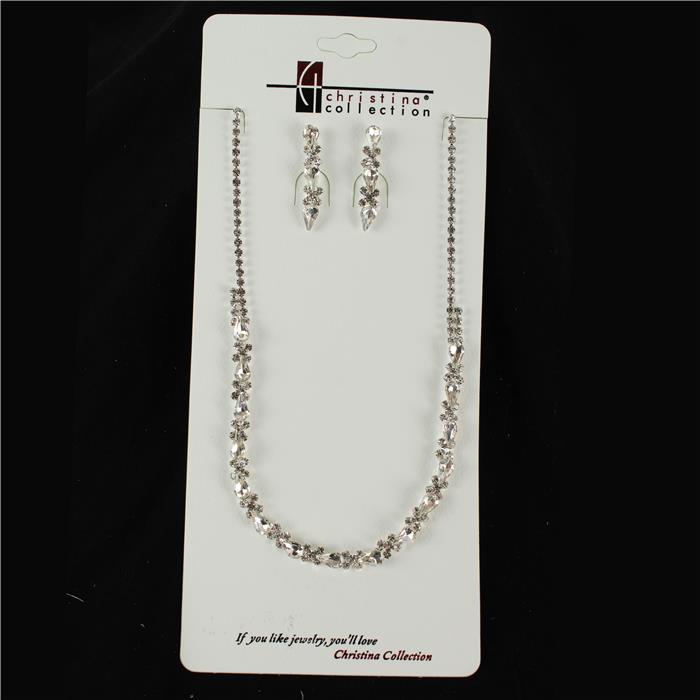 Cubic Zirconia Necklace Set