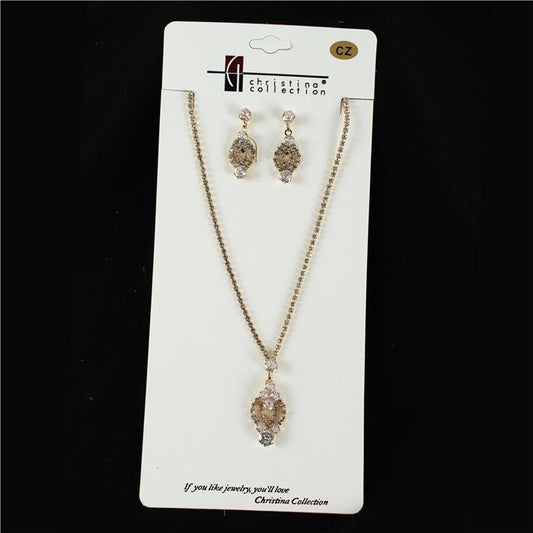 Cubic Zirconia Necklace Set