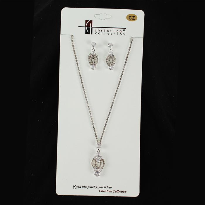 Cubic Zirconia Necklace Set