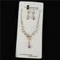 Rhinestone With Crystal Necklace Set