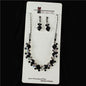 Rhinestone With Crystal Necklace Set