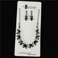 Rhinestone With Crystal Necklace Set