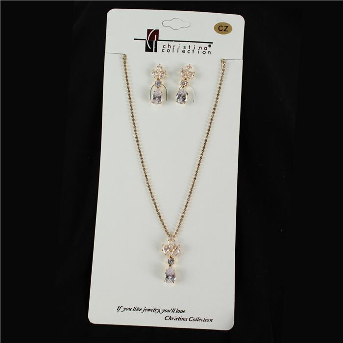 Cubic Zirconia Necklace Set