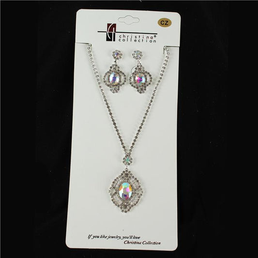 Cubic Zirconia Necklace Set