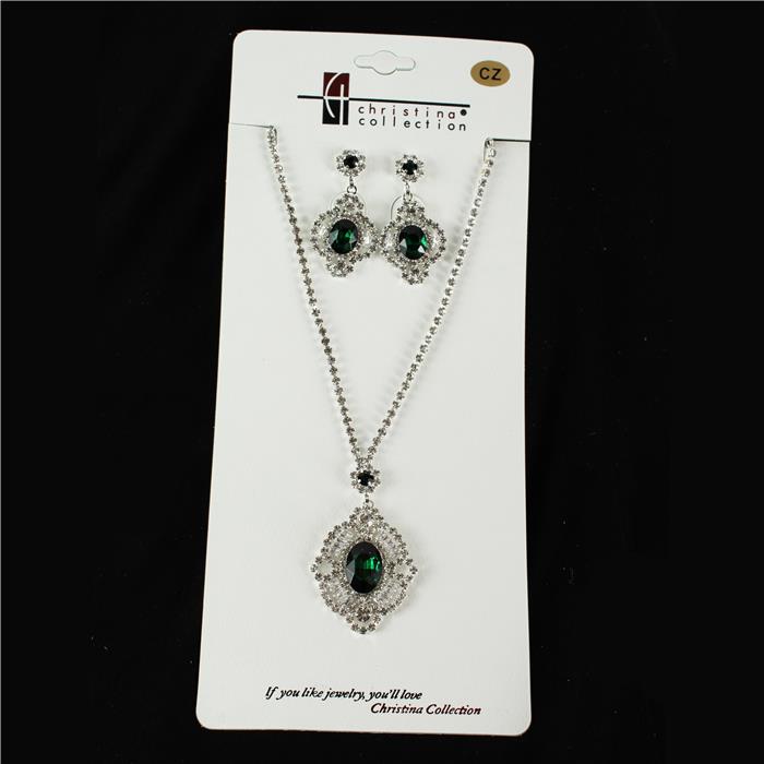 Cubic Zirconia Necklace Set