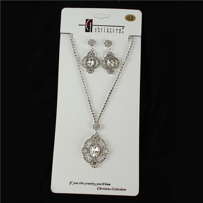 Cubic Zirconia Necklace Set