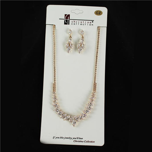 Cubic Zirconia Necklace Set