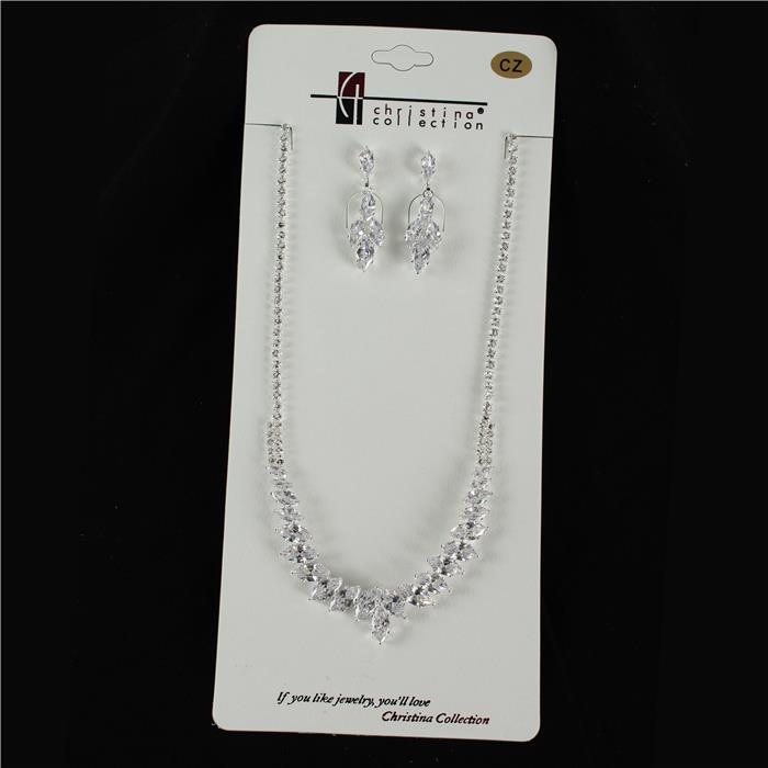 Cubic Zirconia Necklace Set