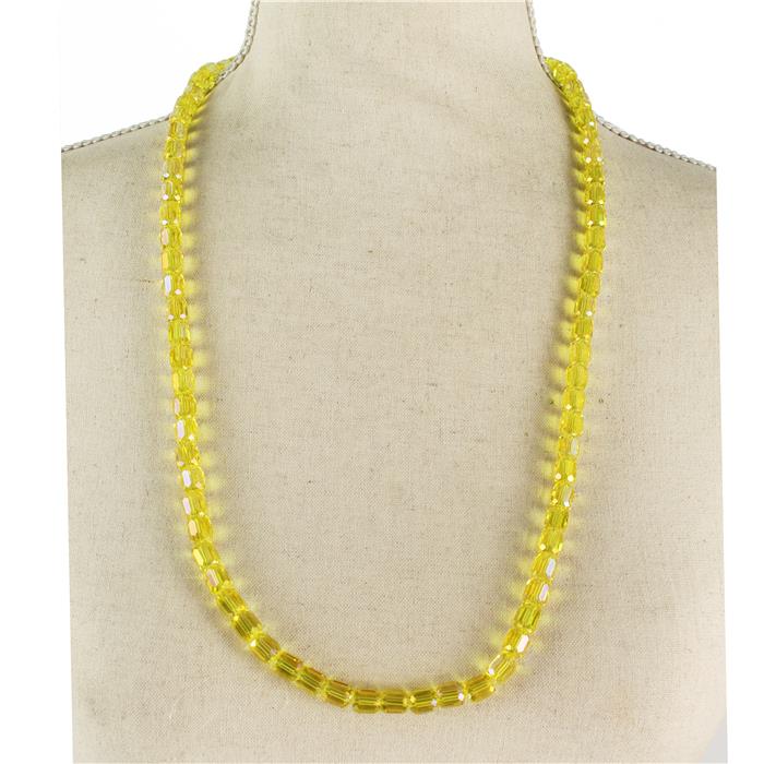 Crystal Bead Long Necklace