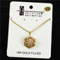 18 K Gold Filled CZ  Charm Necklace