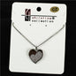 18 K Gold Filled CZ Heart Charm Necklace