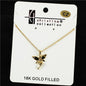 18 K Gold Filled CZ Tinker Bell Charm Necklace