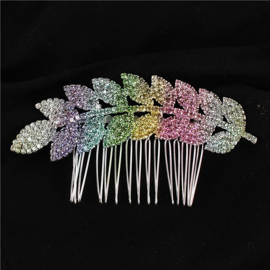 Rhinestone Flower Hair Comb