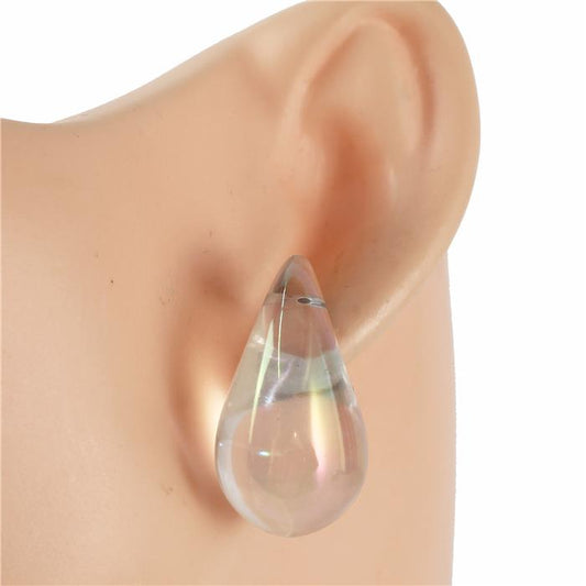 Acrylic Teardrop Stud Earring