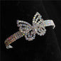 Rhinestone 3 Row  BUTTERFLY Cuff Bangle