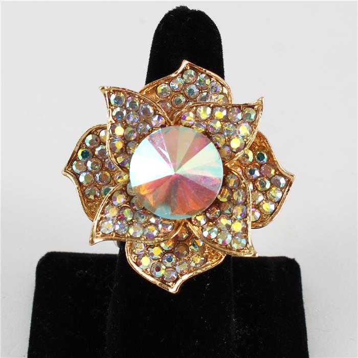 Crystal Chunky Stretch Ring