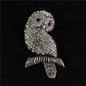 OWL Crystal Stone Brooch