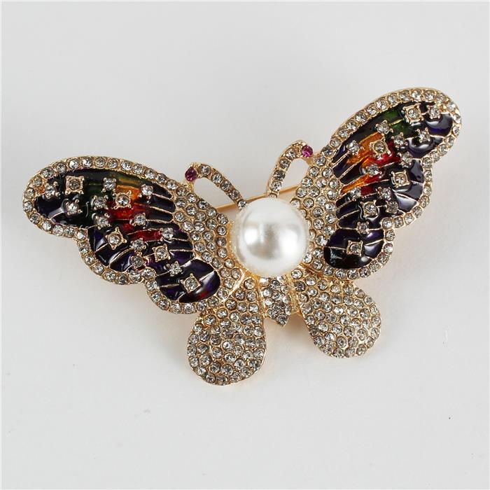 BUTTERFLY Crystal Brooch