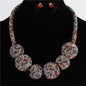 Fashion Rhinestone Ball Necklace Set