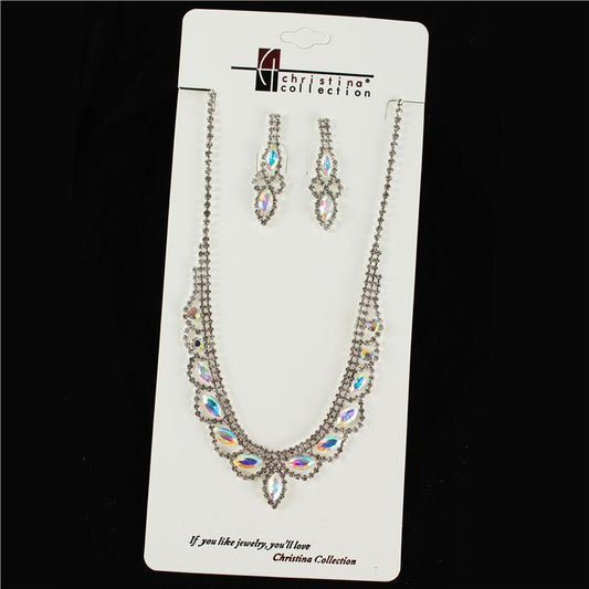 Rhinestone Necklace Set