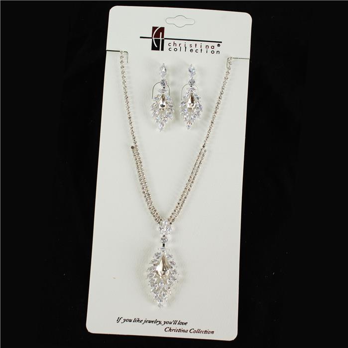 Rhinestone Necklace Set