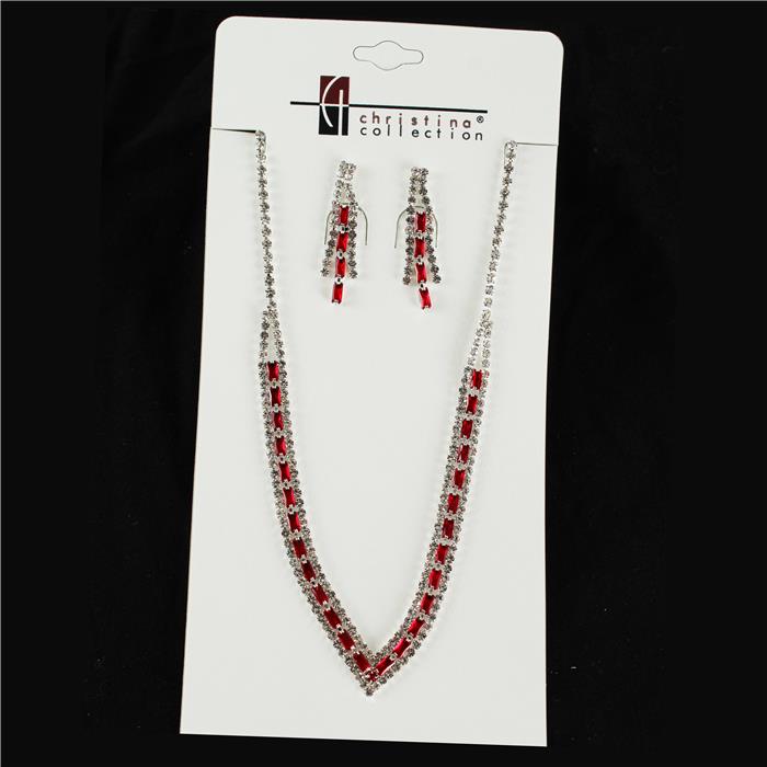 Rhinestone Necklace Set