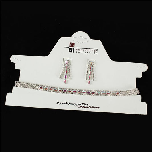 Rhinestone Choker Set