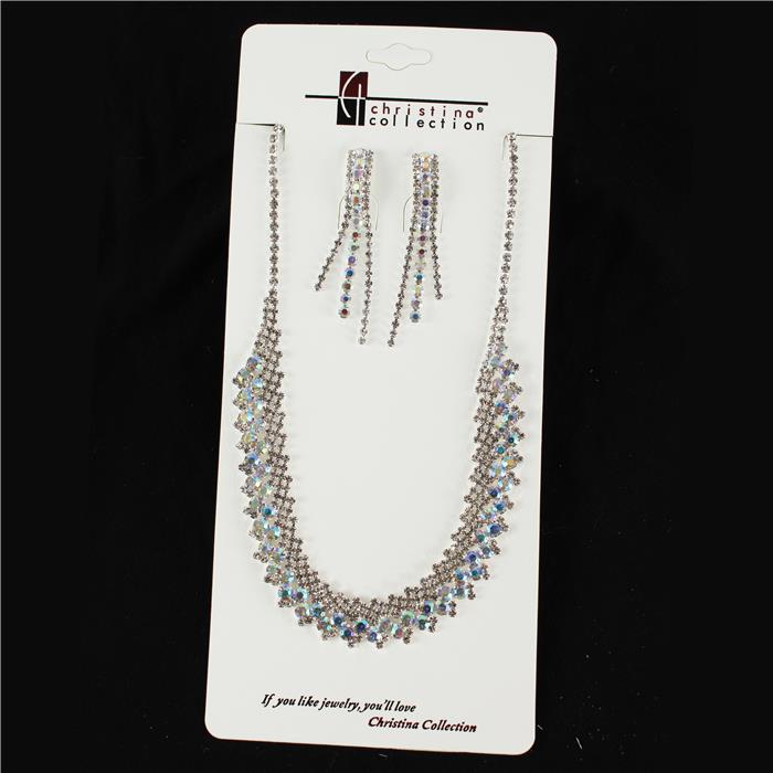 Rhinestone  Necklace Set