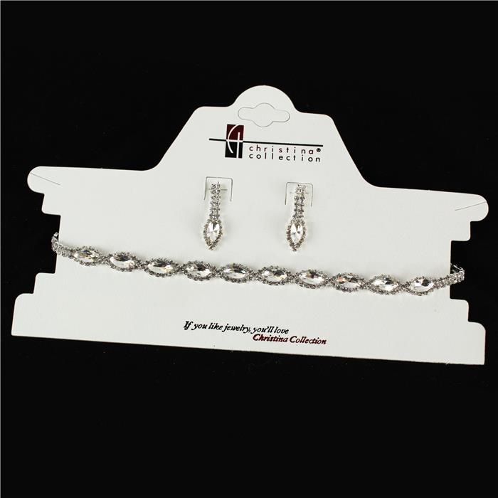 Rhinestone Choker Set