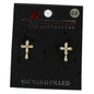 CZ Cross Stud Earring