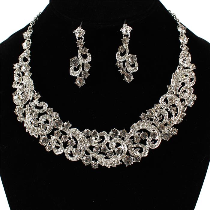 Crystal Evening Necklace Set