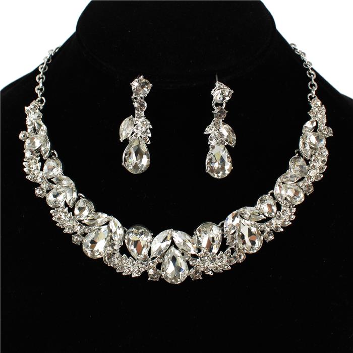 Crystal Evening Necklace Set