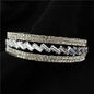 Rhinestone 5 Row Cuff Bangle