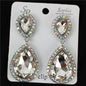 Clip On Crystal Dangle Earring