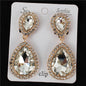 Clip On Crystal Dangle Earring