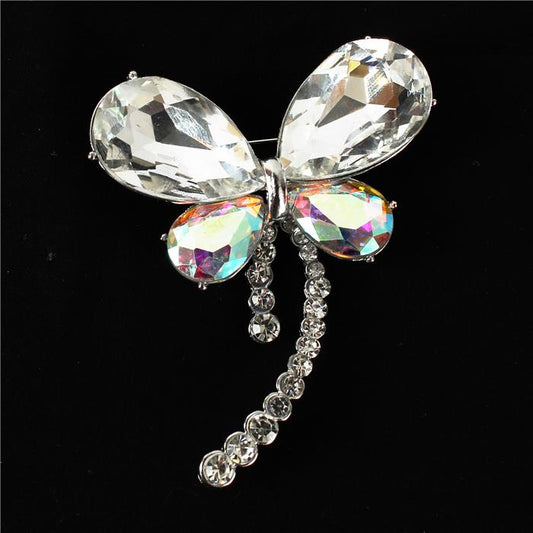 Crystal Butterfly Brooch