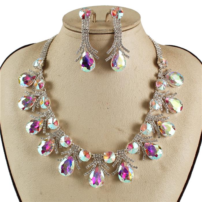 Crystal Evening Necklace Set